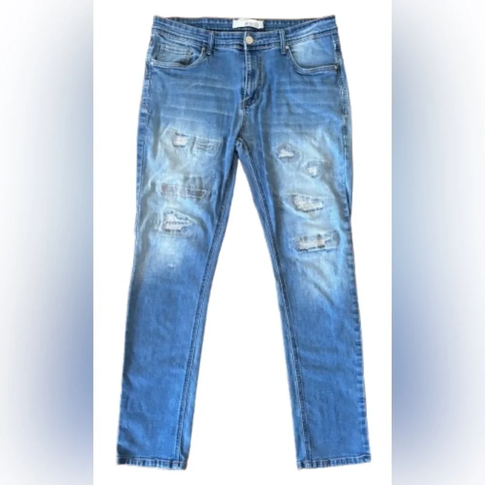 Refinery Republic Men’s distressed slim lg md rise jns SZ 34x32 Grunge Punk